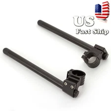 CNC 50mm Riser 1in Clip On clipon Fork Handle Bar Handlebar Universal Raise Pair