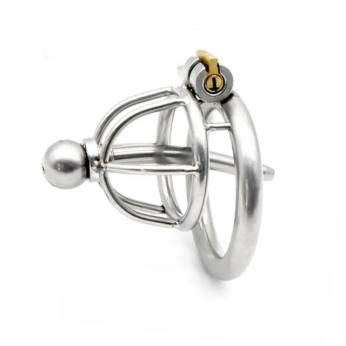 Metal Small Lock Cage Male Chastity Urethra Ring Binding Devices Restrain - Picture 33 of 51