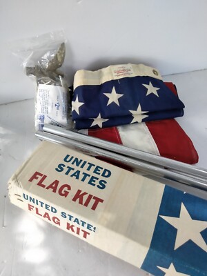 Valley Forge Flag Co. US Kit ''Pioneer'' 3' x 5' 100% Cotton Vintage Eagle Finial