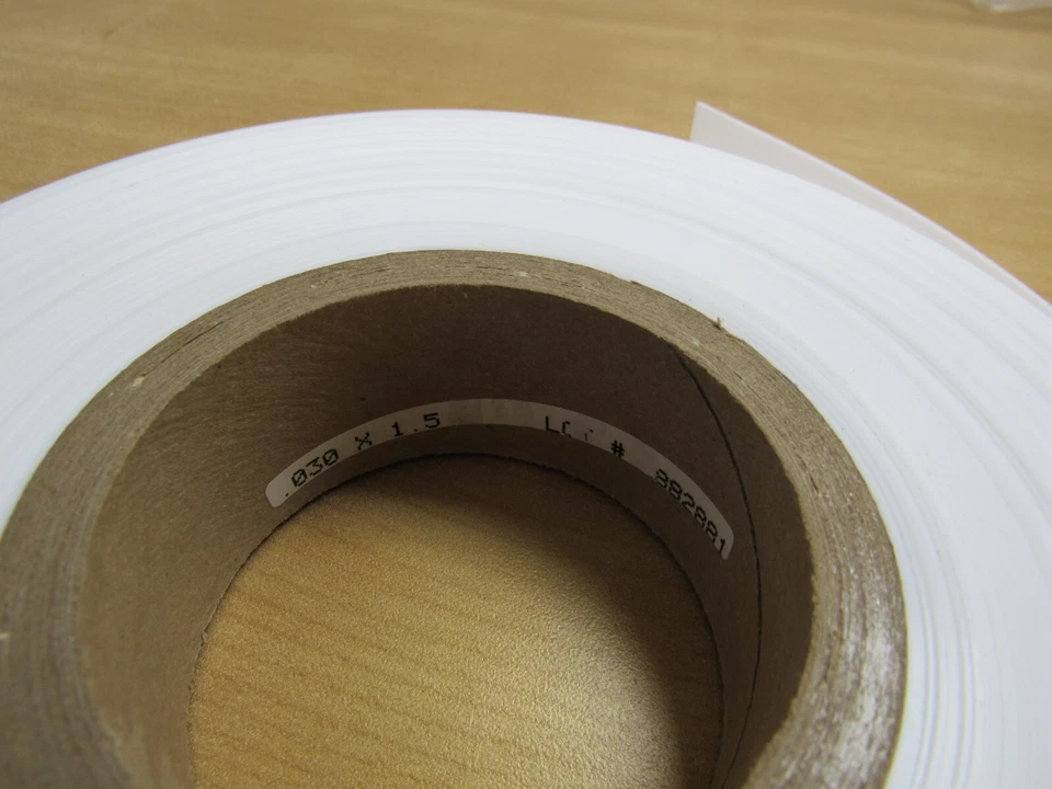 Hoja antiadherente rollo de teflón virgen raspado PTFE 0,030" X 1,50" 85 PIES Foto 3 de 4