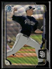 2015 Bowman Chrome Black Wave Refractor #BCP60 James Needy Padres
