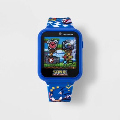 Sega Sonic Kids Smartwatch Interactive Camera Games Blue Hedgehog Smart Watch