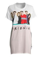 FRIENDS Womens Sleepshirt Size X-Small 0-2 Winter White NWT