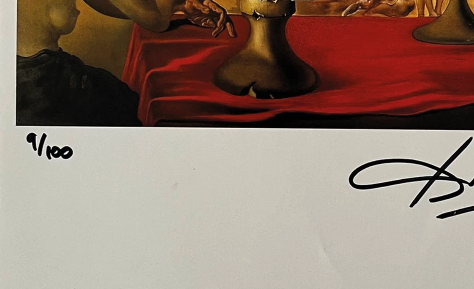 Salvador Dalí, impresión original firmada a mano con certificado de autenticidad + tasación de $3,500 USD. Foto 3 de 4