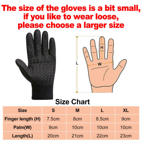 Winter Handschuhe Touchscreen Thermo Warme Windproof Wasserdicht Herren Damen DE - Bild 3 von 19