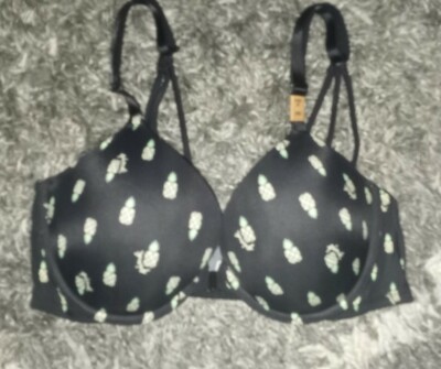 VS pink strappy back push up bra BRAND NEW size 34b pineapple logo 