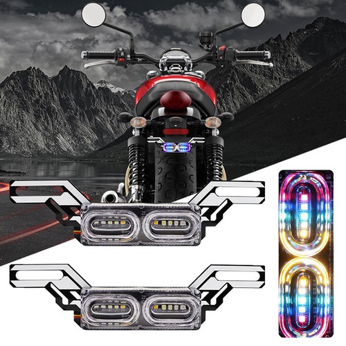 1x RGB Flash LED Light Motorcycle Brake Parts Strobe Lamp Stop Light Accessories