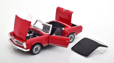 Schuco Mercedes Benz 280 SL Pagoda Red / Black 1:18*Brand