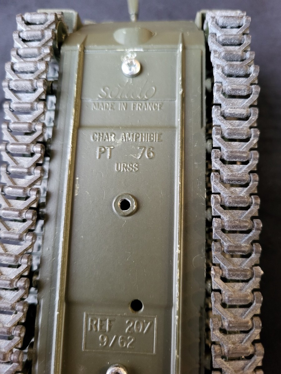 Char Solido PT 76 URSS – Échelle 1/50 – Métal – Neuf Avec Accessoires – Réf 207 09/62