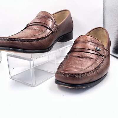 Florsheim Brown loafers w/ F medallian accent Size 11 Florsheim Brown loafers w/ F medallian accent Size 11.5D | eBay main image 3