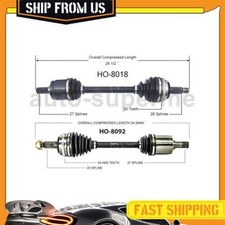 For Honda Prelude 1990-1991 2x Trakmotive Cv Axle Half Shaft Joints Front For Honda Prelude 1990-1991 2x Trakmotive Cv Axle Half Shaft Joints Front