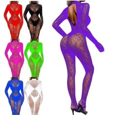 Women's Bodysuit Naughty Unitard Nightclub Jumpsuit Bodycon Rompers One-piece