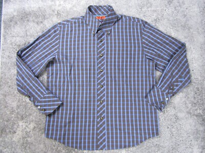 Marc Ecko Long Sleeve Plaid Dress Shirt Mens Small Collared Blue Casual Top | eBay Marc Ecko Long Sleeve Plaid Dress Shirt Mens Small Collared Blue Casual Top | eBay