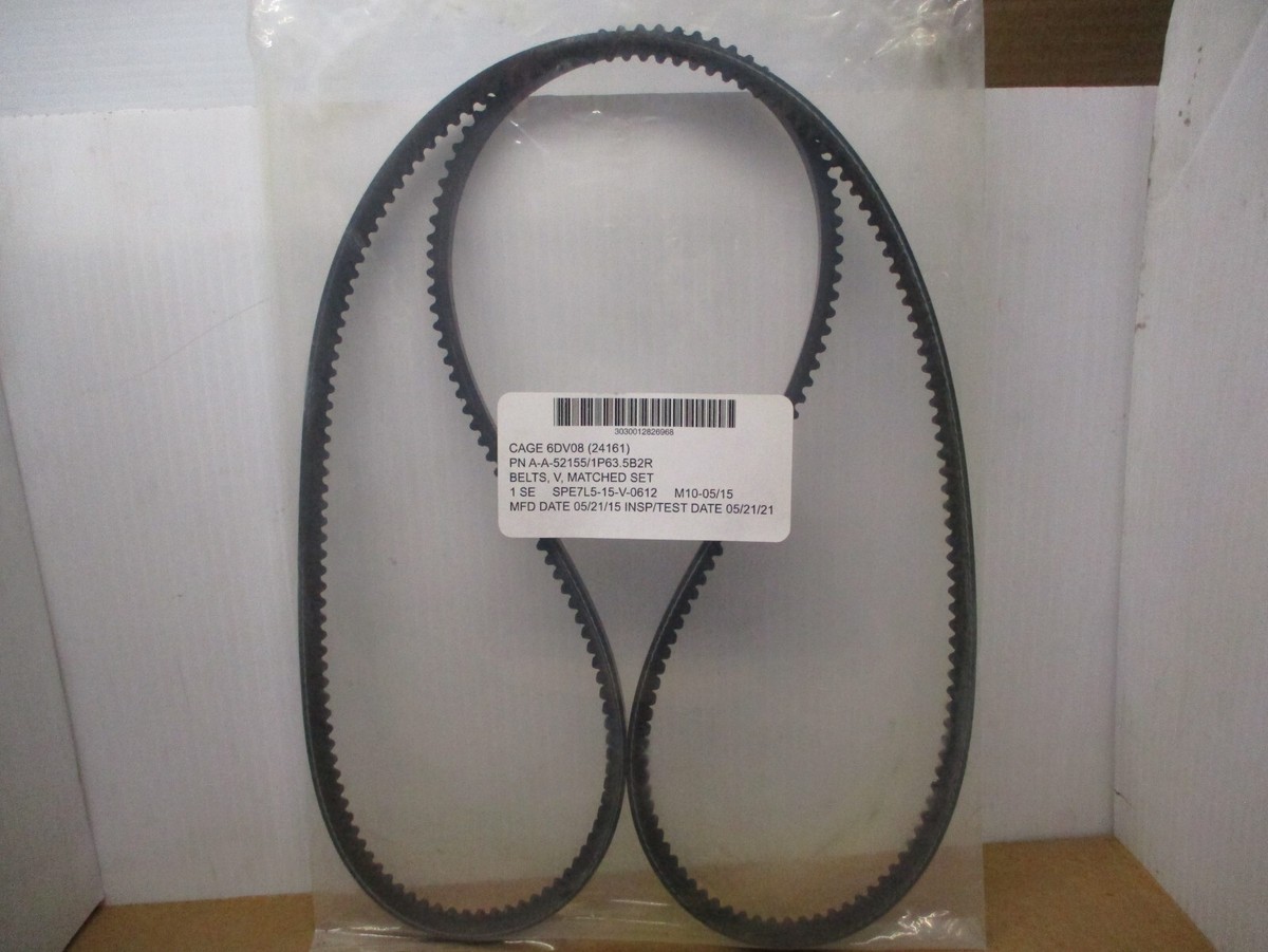 あずさま 専用 HMMWV A1 Alternator Generator BELT SET OF 2 | 60 AMP, 100