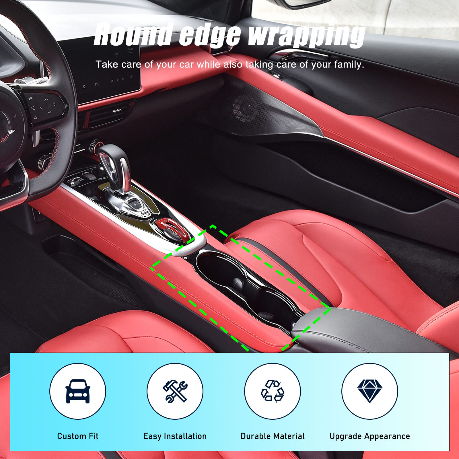 Real Carbon Fiber Watecup Panel Trim For Lotus EMIRA 2021-2025