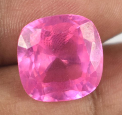 15,10 ct/12 mm Kissen Natur Afghanistan Rosa Kunzit Edelstein Zertifiziert C655 - Bild 4 von 9
