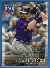 2019 Topps 150 Years of Baseball Greatest Players #150-42 Todd Helton Rockies