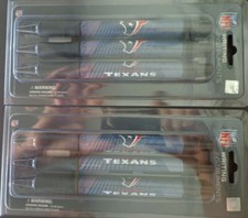 ( 6 PENS ) NFL Team Color Houston Texans - Black Ink - Official Licensed