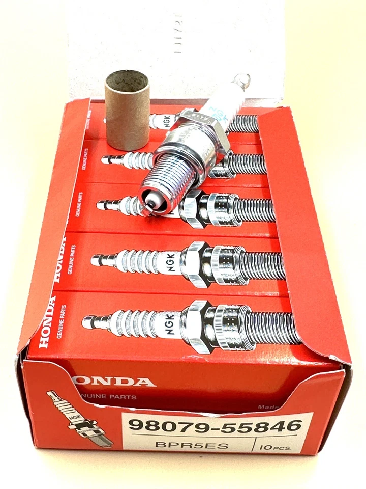 10PK BUJÍA ORIGINAL HONDA 98079-55846 BPR5ES GX160 GX200 GX270 GX340 GX390 Foto 4 de 4