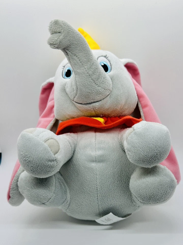 Disney Dumbo Plush Elephant Khols Cares Disney 12 inch 2014 Gray - Image 3 of 4