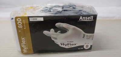 Ansell Hyflex 11-800 Multi Purpose Gloves Size 8 Pack Of 12