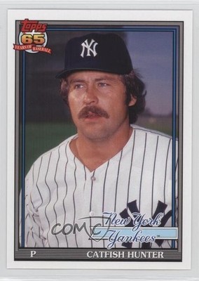 2016 Topps Archives 1991 Design Catfish Hunter #284 HOF 0y3