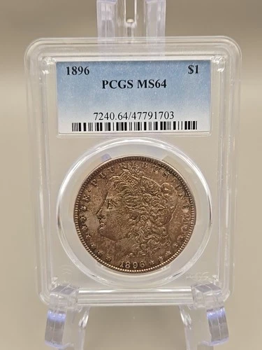 1896 Morgan Silver Dollar $1 - PCGS MS64