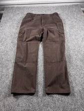5.11 Tactical Pants Mens 38x33 Brown Cargo Canvas Workwear Outdoor Hiking