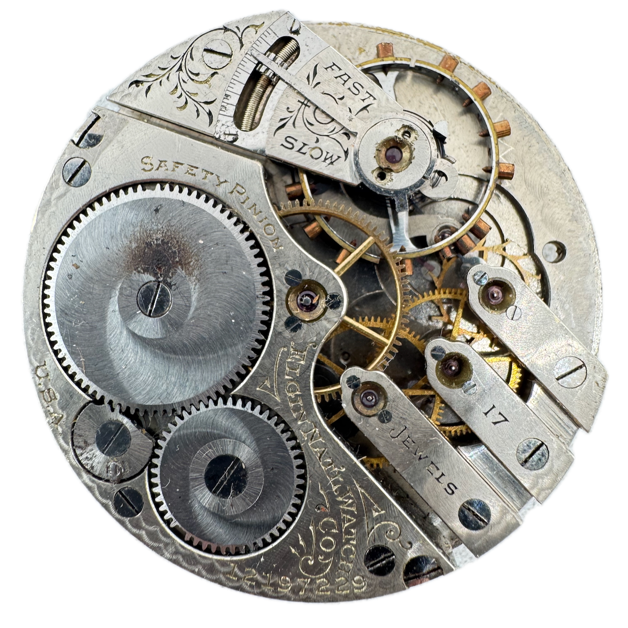 Antique 1906 Elgin 17 Jewel 16s Hunter Case Mechanical Pocket Watch Movement 339 USA