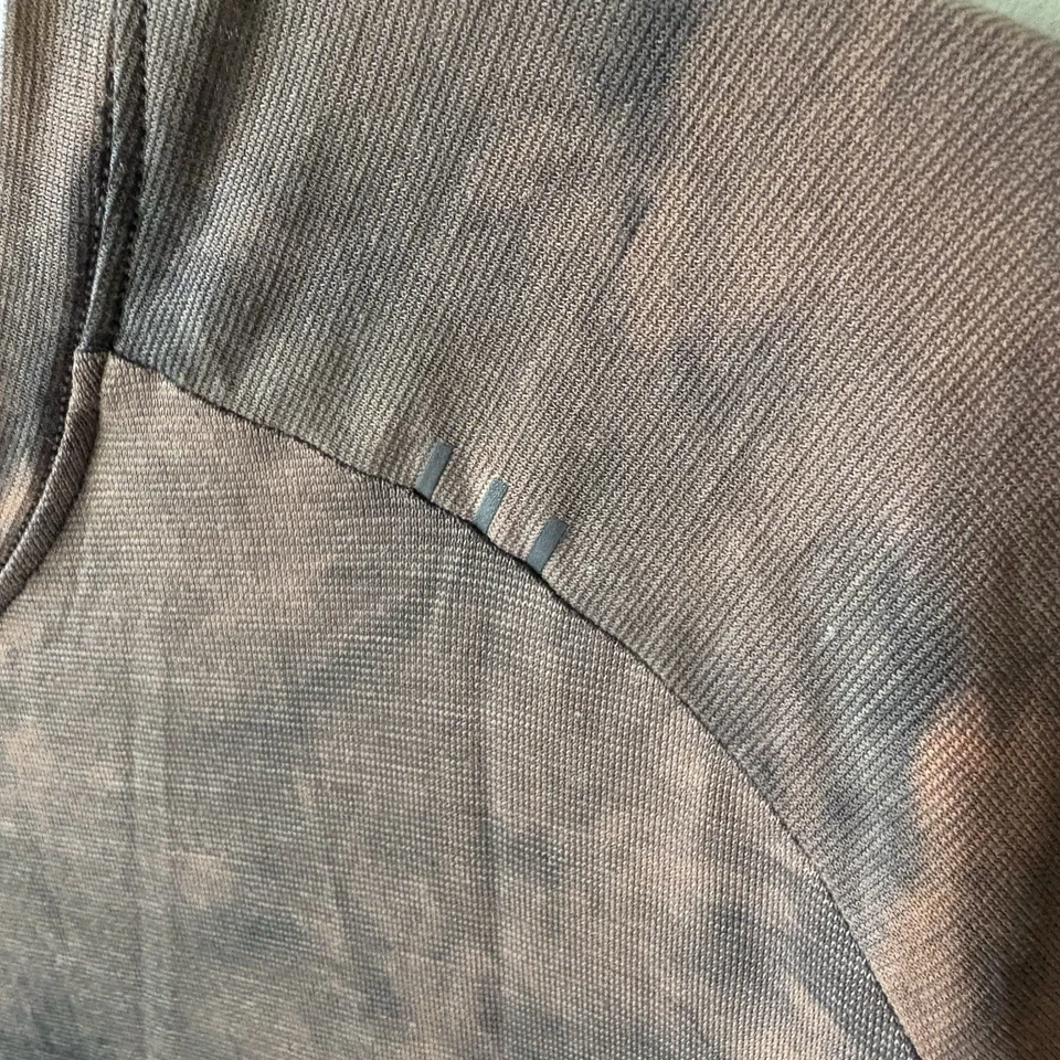 Lululemon Always Agile T Shirt Mens Large ? Sedona Sunset Orange Gray Tie Dye - Image 3 of 4