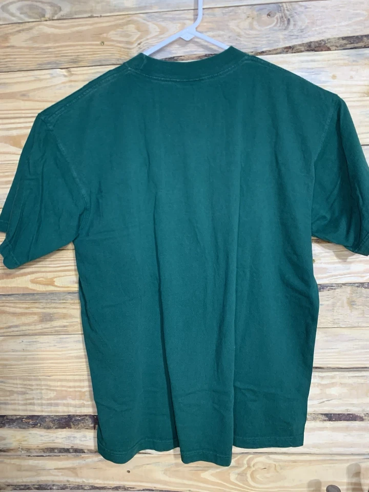Camiseta Majestuosa Irlandesa Lucha Notre Dame De Colección Verde Grande 100% Algodón Y2K Foto 2 de 4