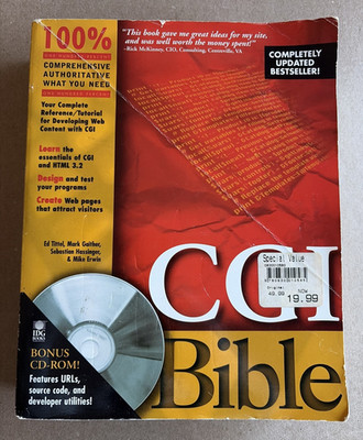 CGI Bible - Learn, Design & Create with CGI Book Only 1996 SC