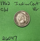 1862 Indian Head Cent 1c Vg Very Good Nice Type Coin Copper Nickel
