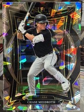 2025 Panini Select Baseball Chase Meidroth Concourse #55 Cracked Ice Prizm (RC)