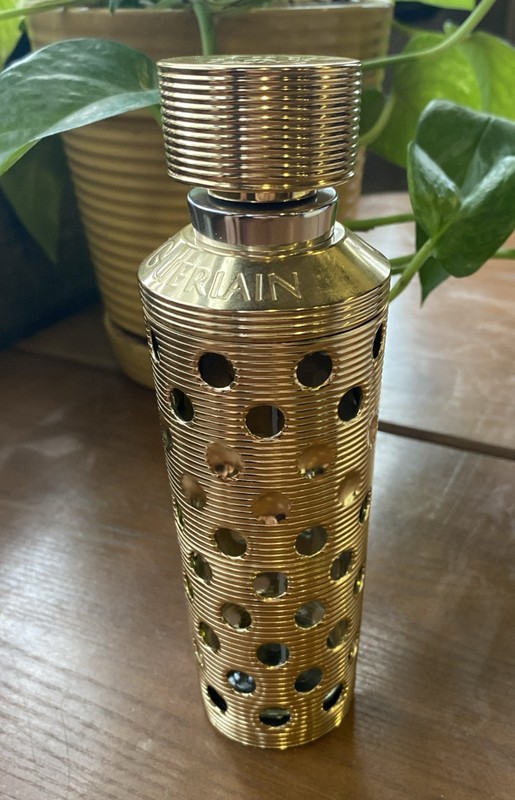 Vintage Guerlain Paris Gold tone Refillable Perfume Holder Shalimar  1996