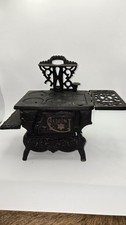 ANTIQUE CRESCENT CAST IRON WOOD STOVE - VINTAGE - CHILD'S/SALESMAN SAMPLE