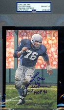 Lou Creekmur Gem Mint 10 PSA DNA Goal Line Art Card GLAC Signed HOF 96