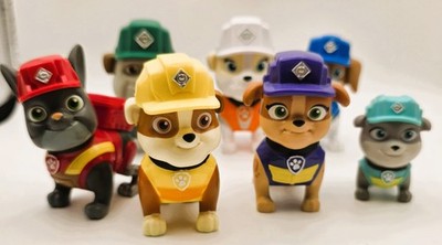 PAW Patrol Rubble & Crew Construction Family 7 Figure Toy Set 2023