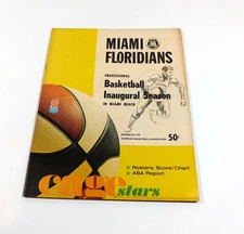 1968-69 Oakland Oaks at Miami Floridians ABA Basketball Program