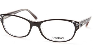 NEW bebe PRICELESS BB5114 001 JET EYEGLASSES FRAME 54-16-130 B36mm