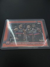 2025-26 Topps Flagship /25 CADE CUNNINGHAM Orange Pistons Shoot Lights #279