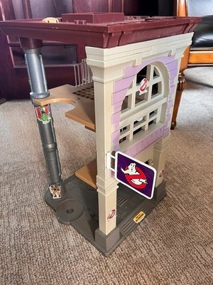Vintag 1987  The Real GhostBusters Firehouse HQ Kenner Missing Parts 