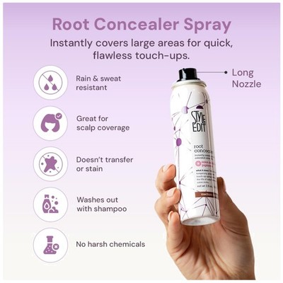 Lightweight Hair Color Spray for Gray Roots - Light Blonde