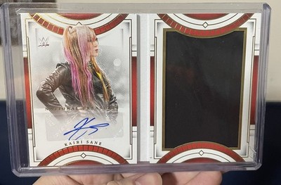 2024 WWE National Treasures Kairi Sane BOOKLET RELIC AUTO /35