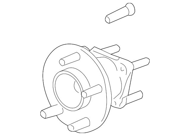 Buje/rodamiento de rueda trasera genuino GM 97-16 con sensor de velocidad/estrones 13585741 Foto 3 de 4