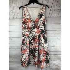 Banana Republic Dress Womens size 4 Sleeveless circle print W/Pockets side zip