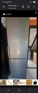 Kenwood Silver Freestanding Fridge Freezer