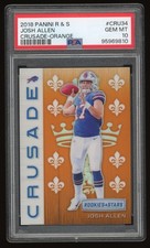 Josh Allen 2018 Panini Rookies & Stars Crusade Orange /35 RC #CRU-34 PSA 10 GEM