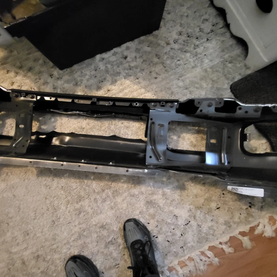 Parachoques delantero compatible con Ford F-450 F-550 Super Duty 2023-25 cromado Foto 3 de 4