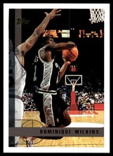 Dominique Wilkins 1997-98 Topps #100 Spurs NBA READ FREE SHIPPING AutographDen